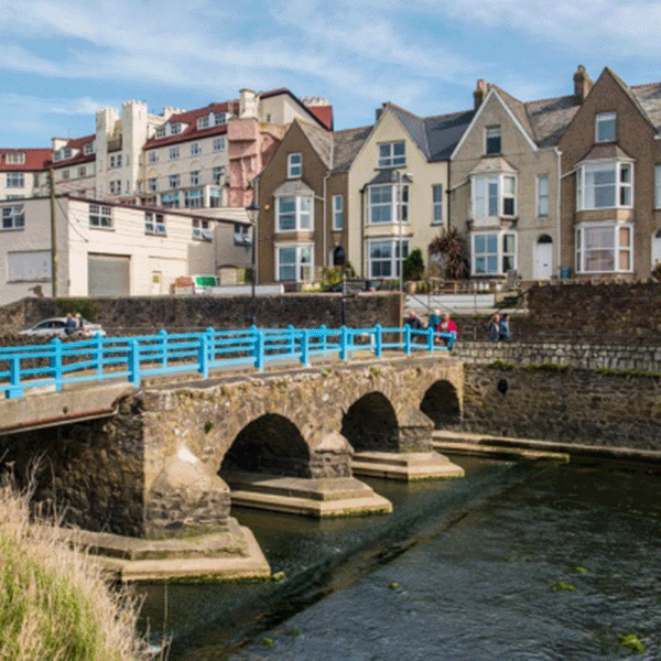 Bude town centre and canalside